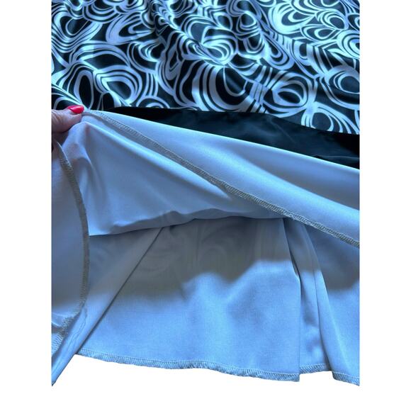 Vintage Jessica McClintock Strapless Black and White Gown - Size 8 - Picture 10 of 16